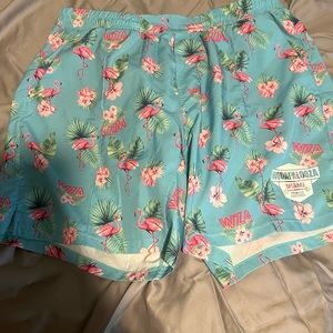 Men’s flamingo born primitive shorts